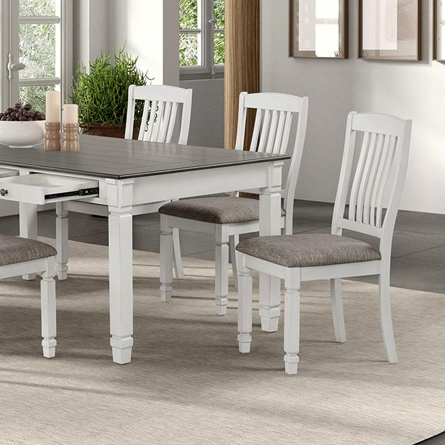 Furniture of America Pendola FM3427WH-T-7PC 7 Pc Dining Table Set IMAGE 8