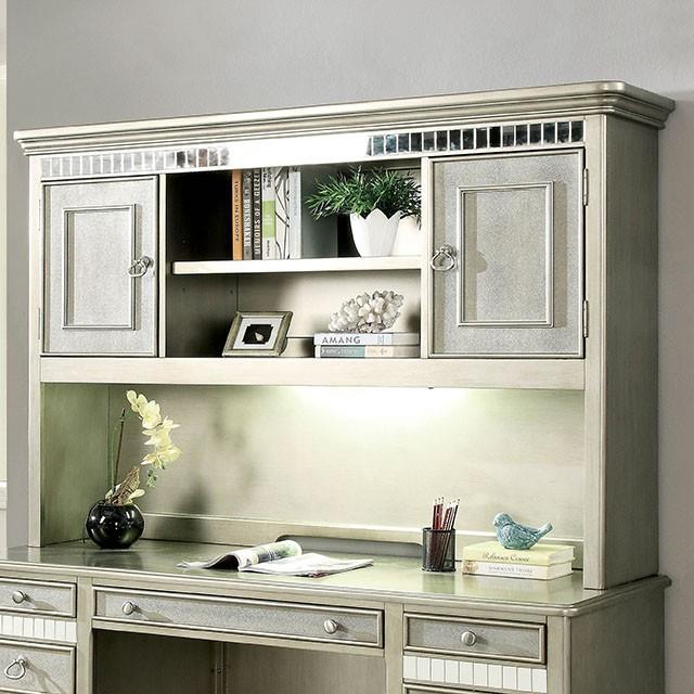 Furniture of America Aine CM-DK908H Computer Desk Hutch IMAGE 4