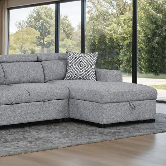 Furniture of America Chatteris FM64000GY-SECT-R Sectional IMAGE 1
