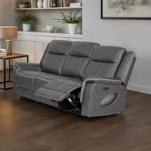 Furniture of America Arturus NX6061DG-SF-PM Power Sofa IMAGE 1