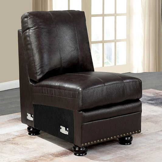 Furniture of America Edith CM6579-CH Armless Chair IMAGE 1