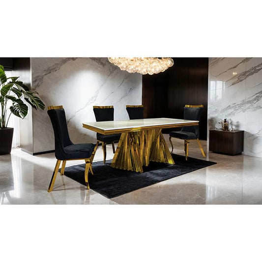Furniture of America Basilicata FM33001GD-T-TABLE Dining Table IMAGE 1