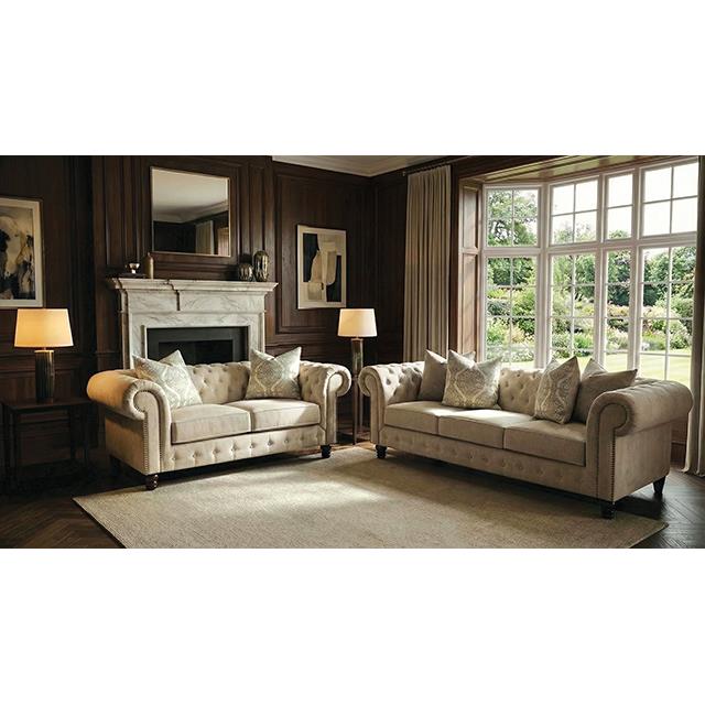 Furniture of America Ammirati FM64011BG-SF Sofa IMAGE 2