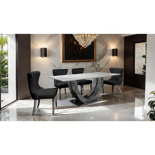 Furniture of America Portanova FM33003SV-T-TABLE Dining Table IMAGE 1
