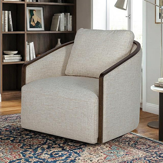 Furniture of America Zebina FM-AC6014LB-SW Swivel Chair IMAGE 1