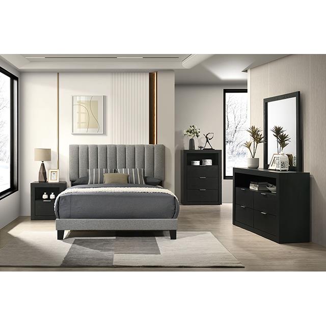 Furniture of America Altimari FM72026BK-N Nightstand IMAGE 2