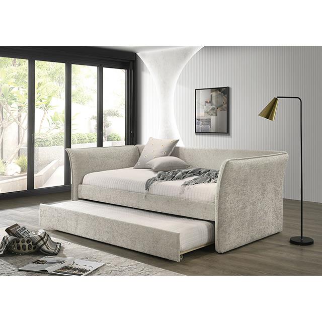 Furniture of America Yuri FM1203BG-BED Twin Daybed with Trundle IMAGE 2