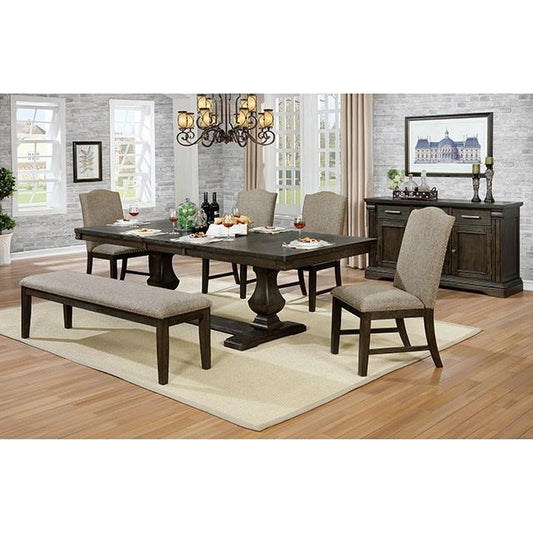 Furniture of America Faulk CM3310T-7PC 7 Pc Dining Table Set IMAGE 1