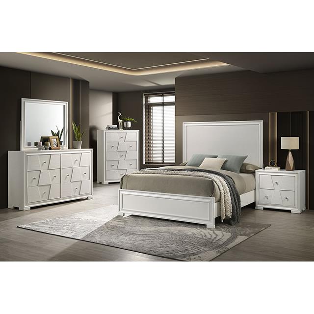 Furniture of America Holsted FM72012WH-EK-BED King Bed IMAGE 2
