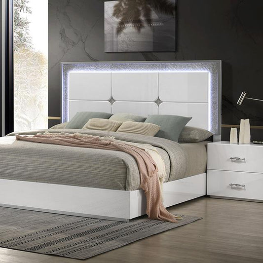 Furniture of America Stoholm FM72000WH-Q-BED Queen Bed IMAGE 1