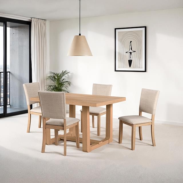 Furniture of America Sauro SL3405NT-T Dining Table IMAGE 2