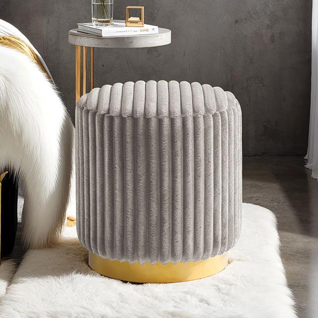 Furniture of America Yolanda FM-AC8001GY Stool IMAGE 1