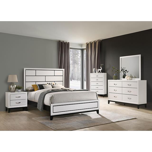 Furniture of America Errico FM7215WH-EK-BED King Bed IMAGE 2