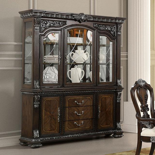 Furniture of America Promenade FM31002DB-HB-SET Hutch And Buffet IMAGE 1