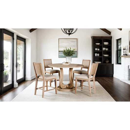Furniture of America Orbetello FM3601NT-PT-5PC 5 Pc Counter Height Table Set IMAGE 1