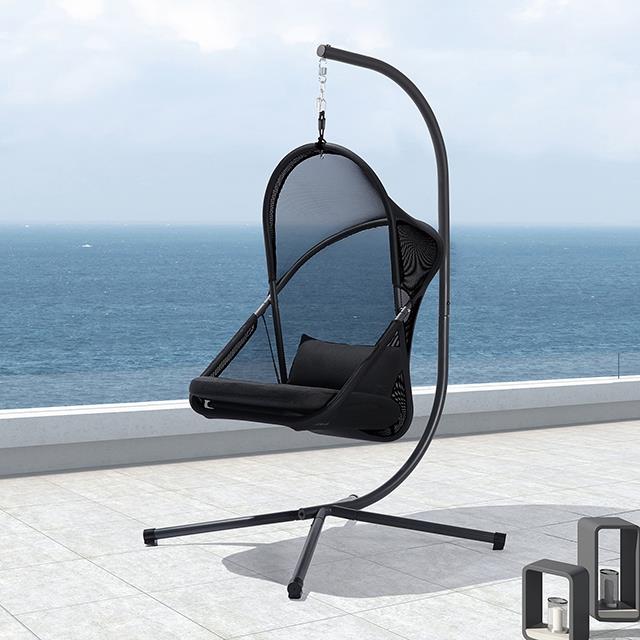 Furniture of America Crush GM-1011BK Swing Chair IMAGE 1