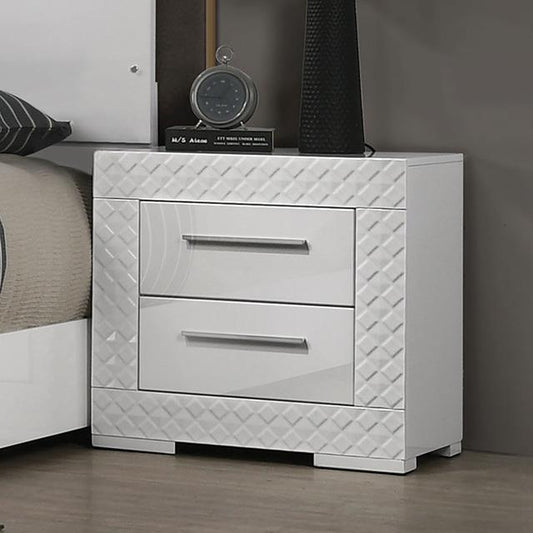 Furniture of America Whitby FM7216WH-N Nightstand IMAGE 1