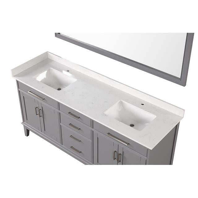 Furniture of America Almeria TM-CT005WH-72+05GY Vanity Set IMAGE 9