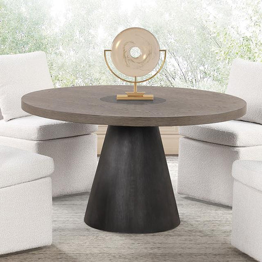 Furniture of America Broager FM3331DB-RT-TABLE Round Table IMAGE 1