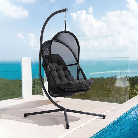 Furniture of America Breeze GM-1010BK Swing Chair IMAGE 1