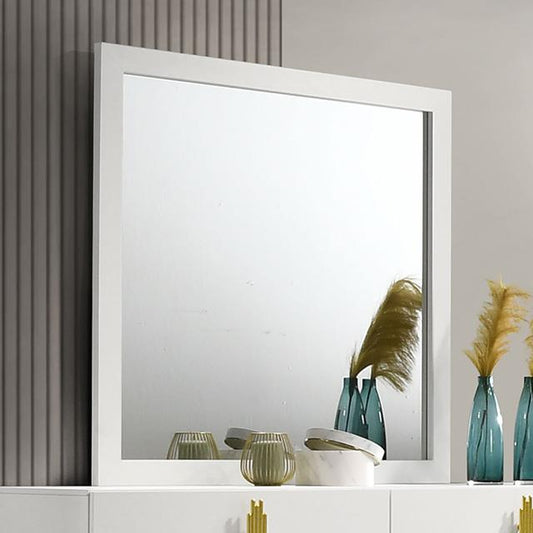 Furniture of America Basildon FM7271WH-M Mirror IMAGE 1