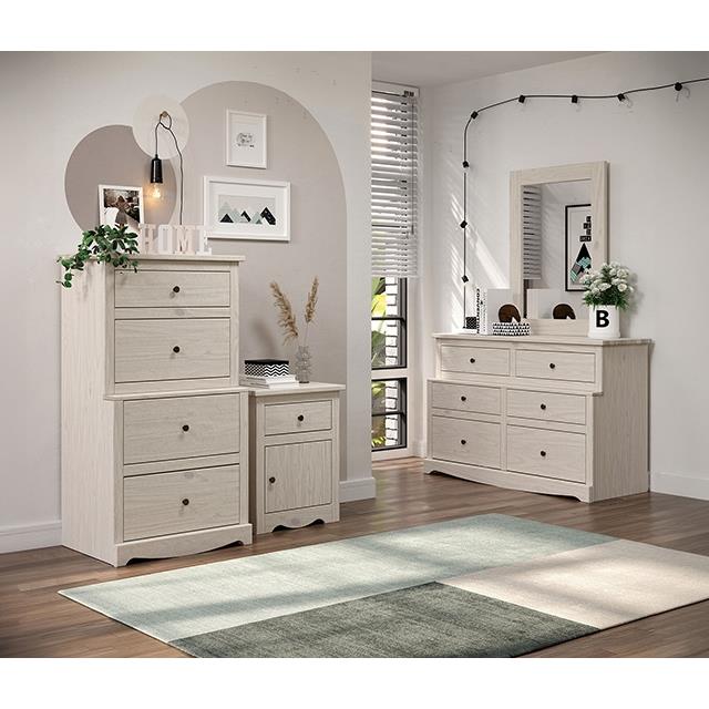 Furniture of America Stavros AM7002WH-M Mirror IMAGE 2