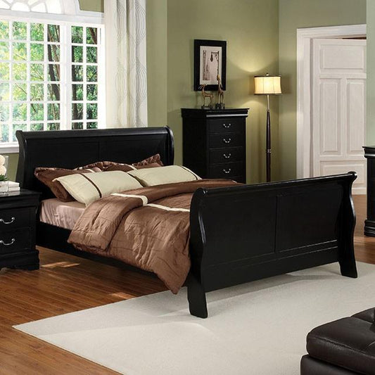 Furniture of America Louis Philippe CM7825BK-CK-BED Calfornia King Bed IMAGE 1