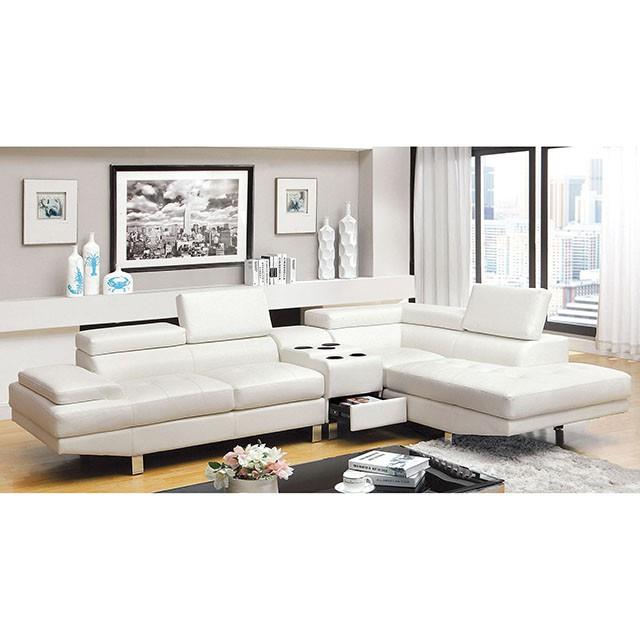 Furniture of America Kemina CM6833WH-CS Speaker Console IMAGE 4