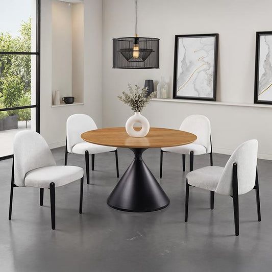 Furniture of America Athan FM37018BK-RT-5PC19BK 5 Pc Dining Table Set IMAGE 1