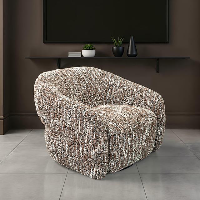 Furniture of America Pyrena FM-AC6013BR-SW Swivel Chair IMAGE 2