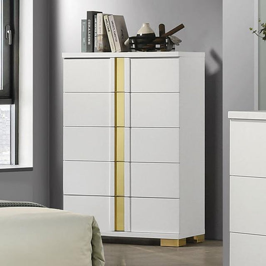 Furniture of America Lillestrom FM7217WH-C Chest IMAGE 1