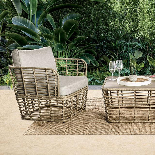 Furniture of America Johari FM80016NT-3PC 3 Pc Conversation Set IMAGE 1
