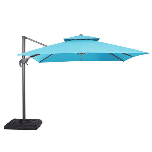 Furniture of America Hero LA-A028TL+BASE 10" Square Umbrella with Double Top & 37" Large Base IMAGE 1