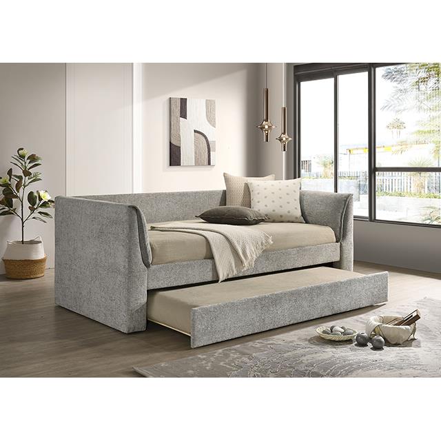 Furniture of America Upney FM1204GY-BED Twin Daybed with Trundle IMAGE 2