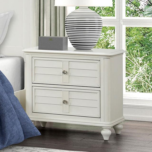 Furniture of America Whitehaven FM7708WH-N Nightstand IMAGE 1
