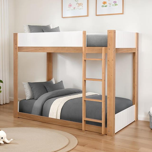 Furniture of America Terri FM-BK204A-T-BED Twin/Twin Bunk Bed IMAGE 1