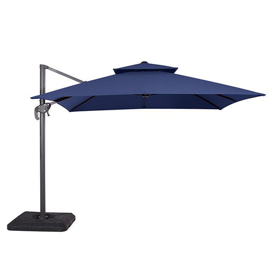 Furniture of America Hero LA-A028BL+BASE 10" Square Umbrella with Double Top & 37" Large Base IMAGE 1