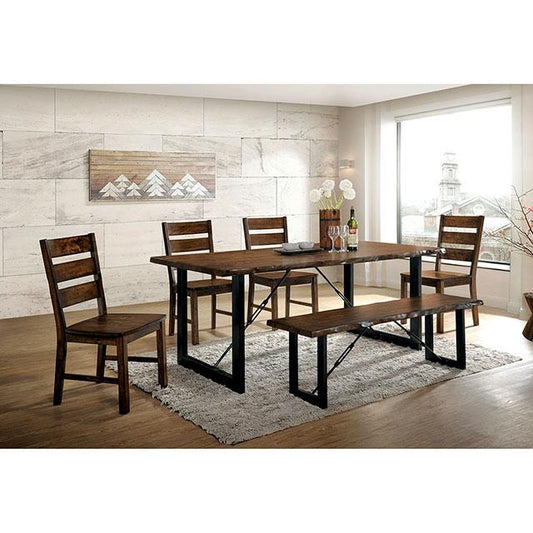 Furniture of America Dulce CM3604T-6PC 6 Pc Dining Table Set with Bench IMAGE 1