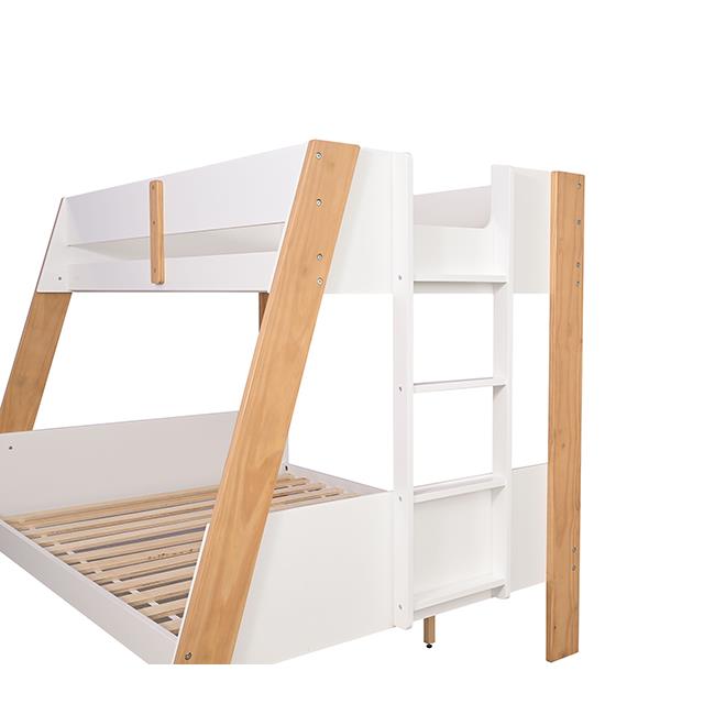 Furniture of America Delbin FM-BK202WH-TF-BED Twin/Full Bunk Bed IMAGE 3