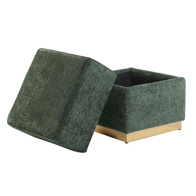 Furniture of America Krysten FM-AC8005GR Storage Stool IMAGE 2