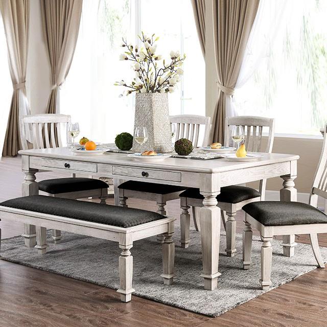 Furniture of America Georgia CM3089T-7PC 7 Pc Dining Table Set IMAGE 5