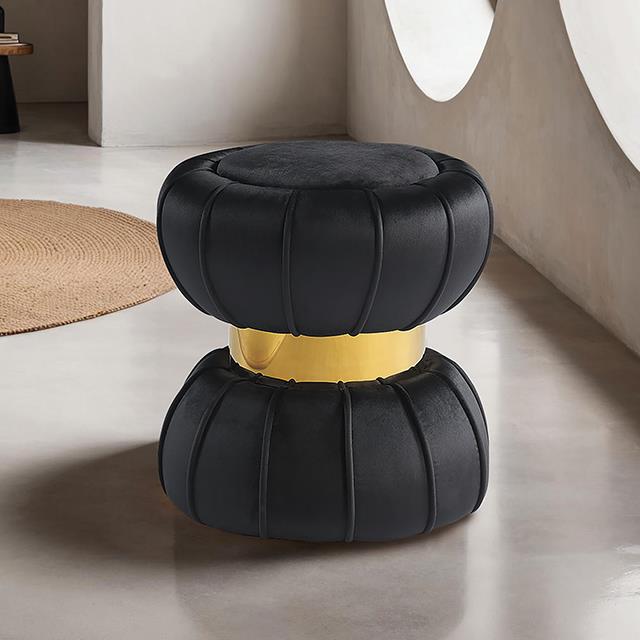 Furniture of America Dorothea FM-AC8008BK Stool IMAGE 1