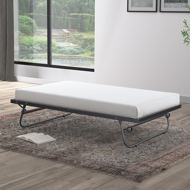 Furniture of America Ivana FM-TR900BK Universtal Metal Trundle IMAGE 2