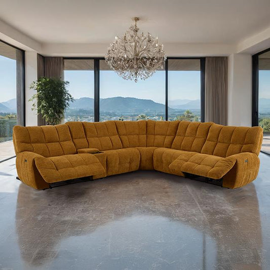 Furniture of America Southwold CM9936YL-SECT-PM Power Sectional IMAGE 1