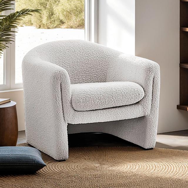 Furniture of America Bedale FM-AC8016WH Accent Chair IMAGE 1