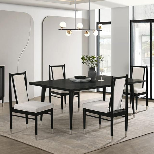 Furniture of America Margate FM32002BK-T Dining Table IMAGE 1