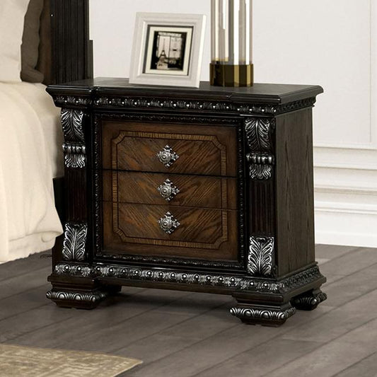 Furniture of America Promenade FM70002DB-N Nightstand IMAGE 1