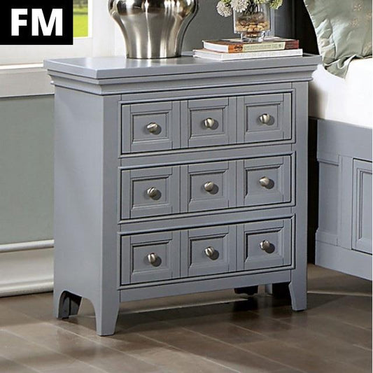 Furniture of America Castlile FM7413GY-N Night Stand IMAGE 1