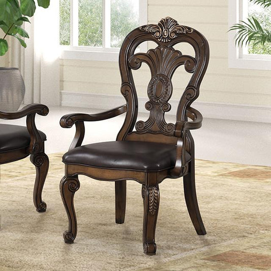 Furniture of America Leovanni FM31003DB-AC-2PK Set Of 2 Arm Chair IMAGE 1