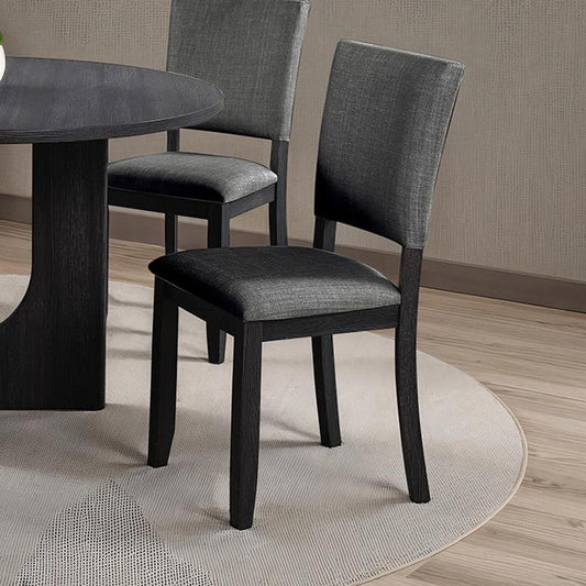 Furniture of America Oberto SL3406DG-SC-4PK Upholstered Side Chair IMAGE 1